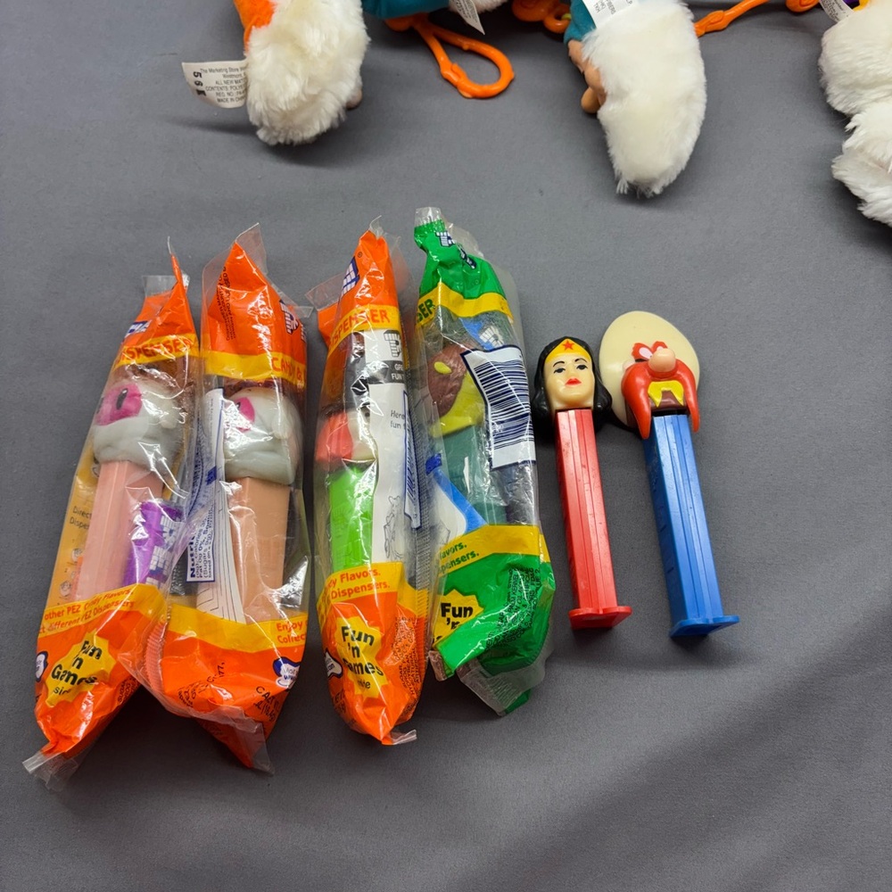 PEZ Candy Dispensers Collection Wonder Woman Yosemite Sam Donald Duck Bunny